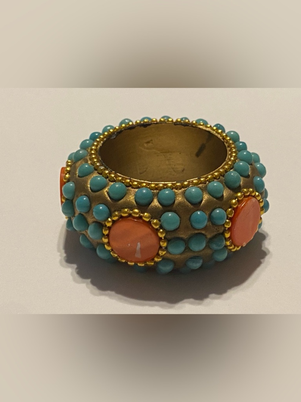 Unique Bead Stud Napkin Ring #9265 ❤️‍🔥☝️ - Picture 2 of 9